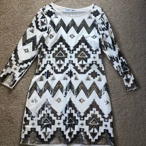 Express Aztec Print Dress